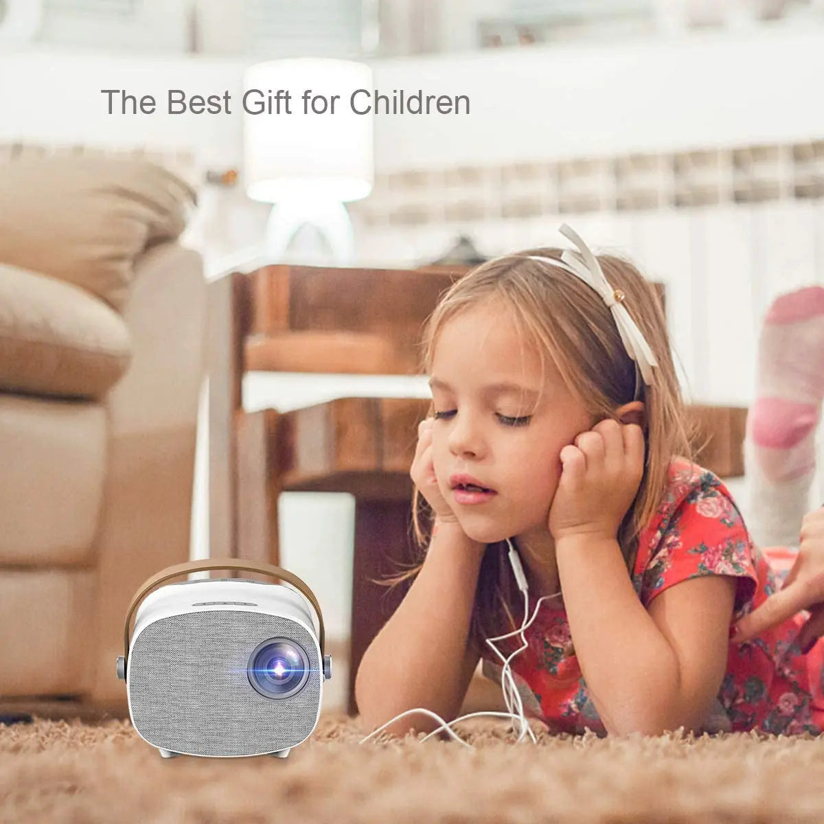 Mini Portable Projector 1080P Supported, Compatible with TV Stick, HDMI, USB, Micro SD, AV, Laptop Pattan Australia